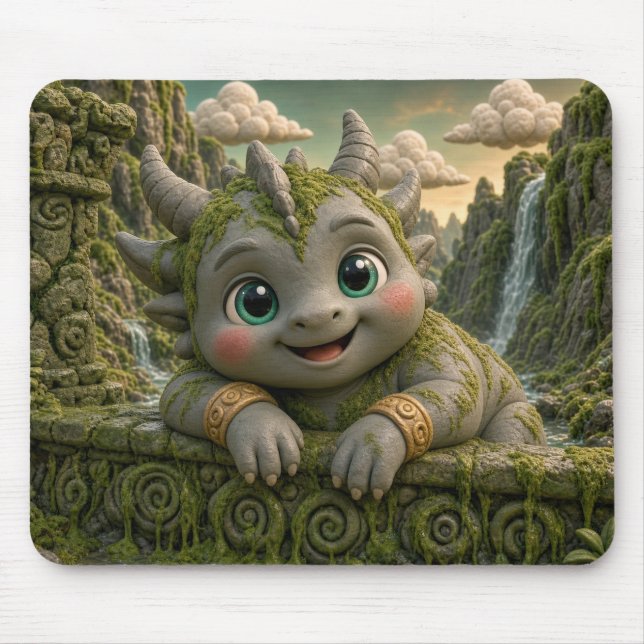 Mousepad Bebê Troll Fofo, Mitológico (Frente)