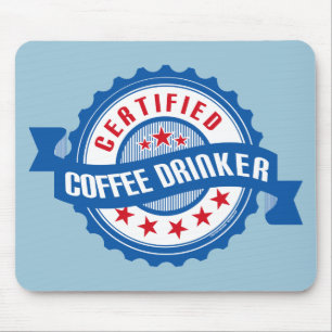 Mousepad Bebedor certificado do café