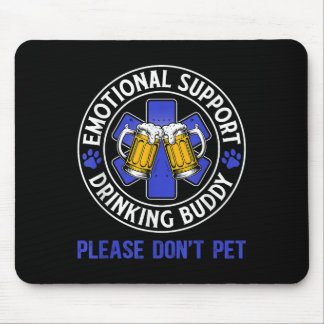 Mousepad Bebendo De Suporte Emocional Engraçado Para Adulto