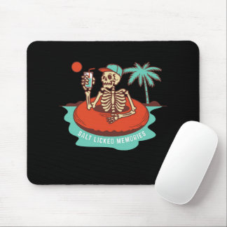 Mousepad Bebendo esquelético em um