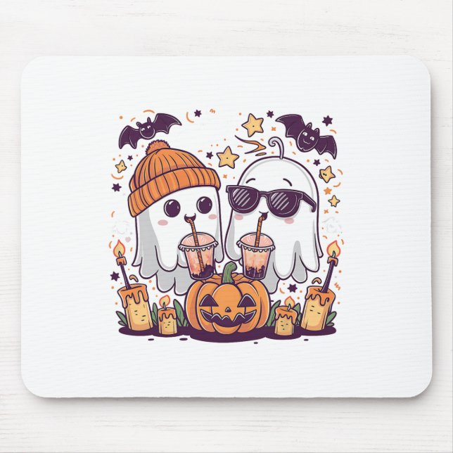 Mousepad Bebendo Fantástico Figurino de Dia de as Bruxas en (Frente)