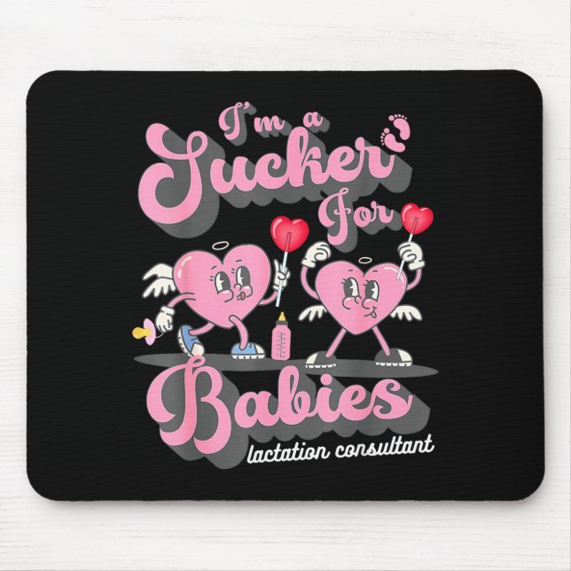 Mousepad Bebês Chupadores de Camisa Consultora de Lactação  (Frente)