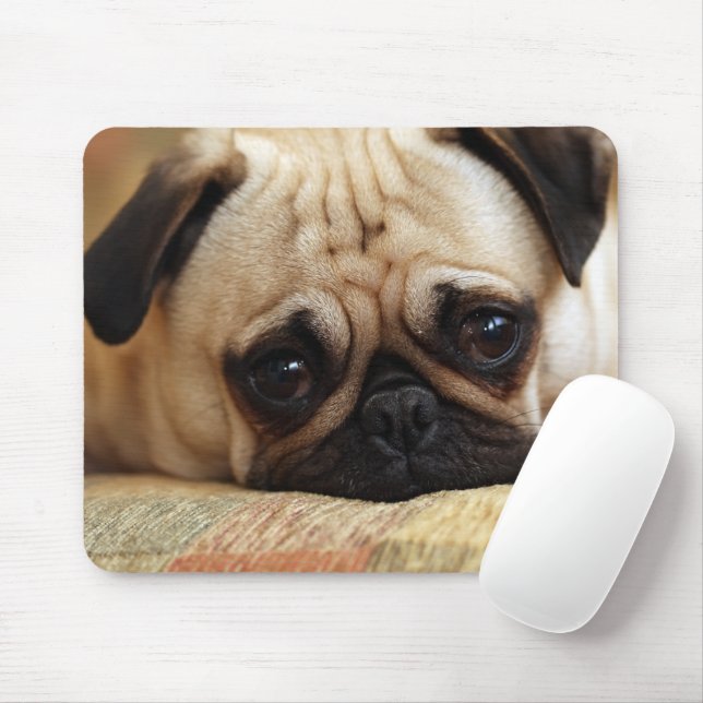 Mousepad Bebês Mais Pobres | Bebê Pug Puppy (Com mouse)
