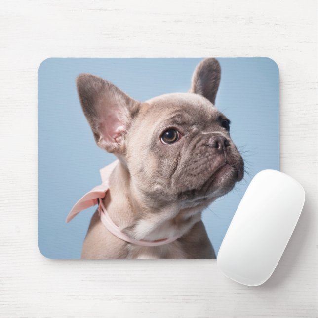 Mousepad Bebês Mais Pobres | Bulldog Arco Rosa Francês (Com mouse)