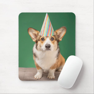 Mousepad Bebês Mais Pobres Corgi Birthday Puppy