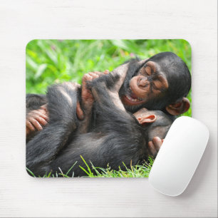 Mousepad Bebês Mais Pobres   Dois jovens chimpanzés