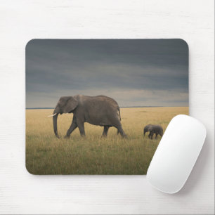 Mousepad Bebês Mais Pobres   Família de elefantes africanos