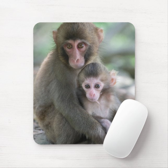 Mousepad Bebês Mais Pobres | Macacos Japoneses (Com mouse)