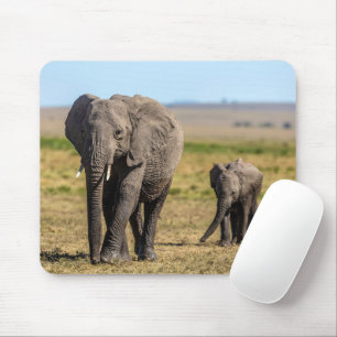 Mousepad Bebês Mais Pobres Mãe e bebê elefantes