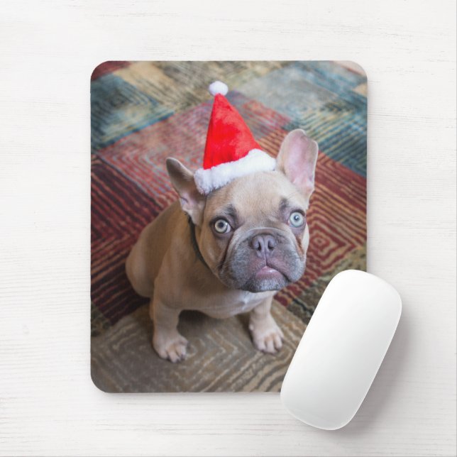 Mousepad Bebês Mais Pobres | Natal francês para o Buldogue (Com mouse)