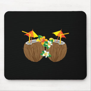 Mousepad Bebidas legal De Coco Engraçadas Com Mama Sumo De