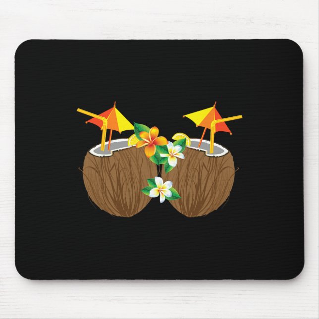 Mousepad Bebidas legal De Coco Engraçadas Com Mama Sumo De  (Frente)
