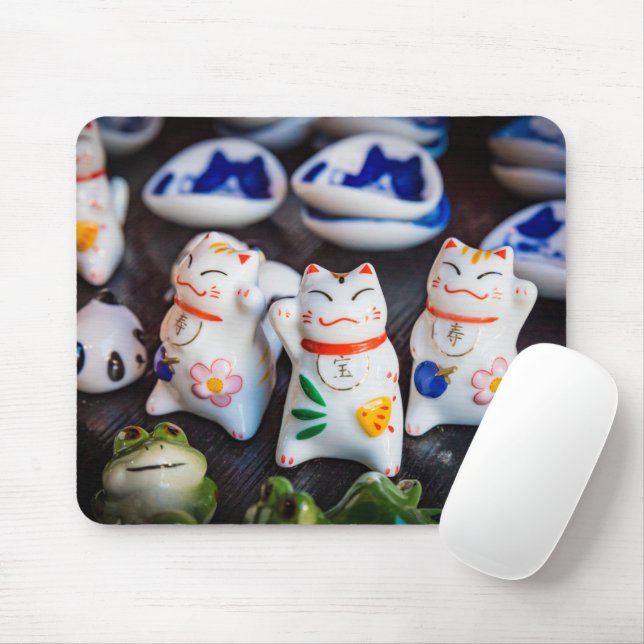 Mousepad Beckoning - figurinos de gatos (Com mouse)