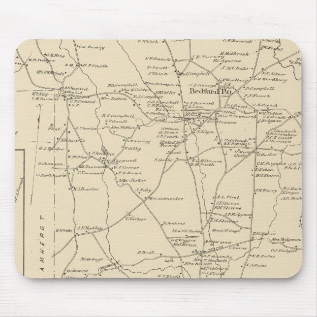 Mousepad Bedford, Amherst, Hillsborough Co (Frente)