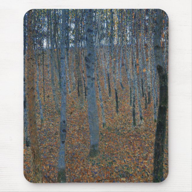 Mousepad Beech Grove I de Gustav Klimt Trabalho de arte (Frente)