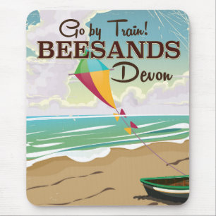 Mousepad Beesands Beach Devon viagens vintage