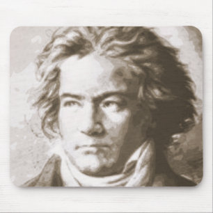 Mousepad Beethoven Na Sepia