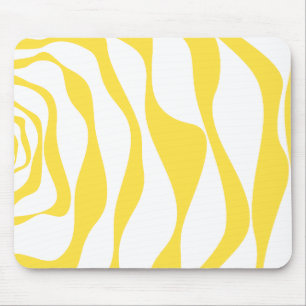 Mousepad Bei e Fluxo 4 em amarelo-limão e branco