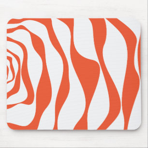 Mousepad Bei e Fluxo 4 em Laranja e Branco
