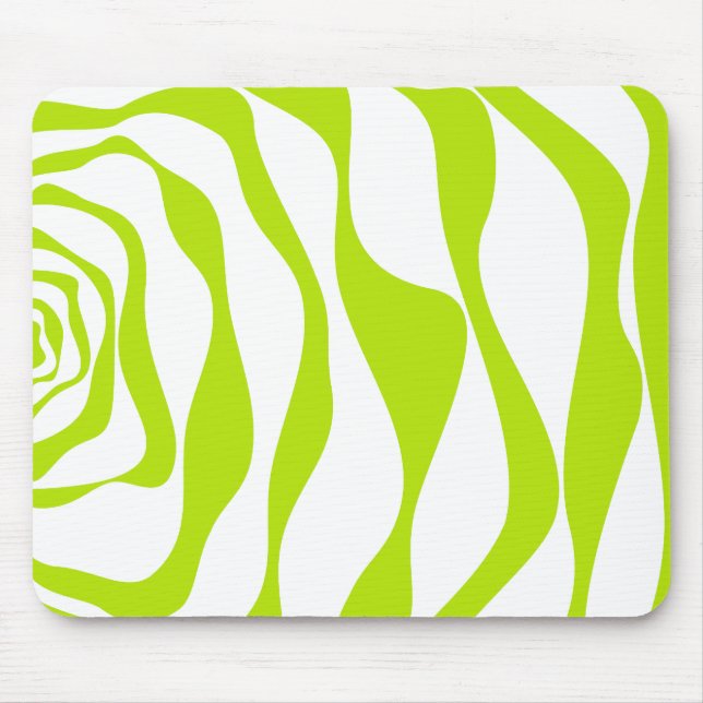 Mousepad Bei e Fluxo 4 em Verde limão e Branco (Frente)