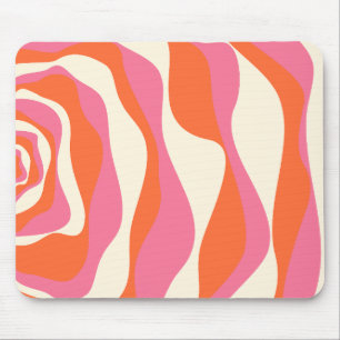 Mousepad Bei e Fluxo 4 - Rosa, Laranja e Creme