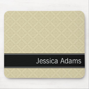 Mousepad Beige Diamantes Padrão Moderno Profissional