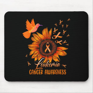 Mousepad Beija-flor Laranja Girassol Leucemia Câncer de San