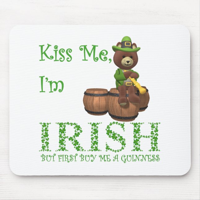 MOUSEPAD BEIJA-ME EU SOU IRLANDÊS (Frente)