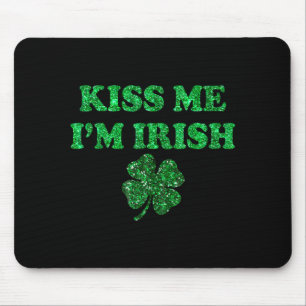 Mousepad Beije homens irlandeses engraçados mulheres crianç