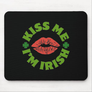 Mousepad Beije-me, sou irlandês Celebração do dia de São Pa