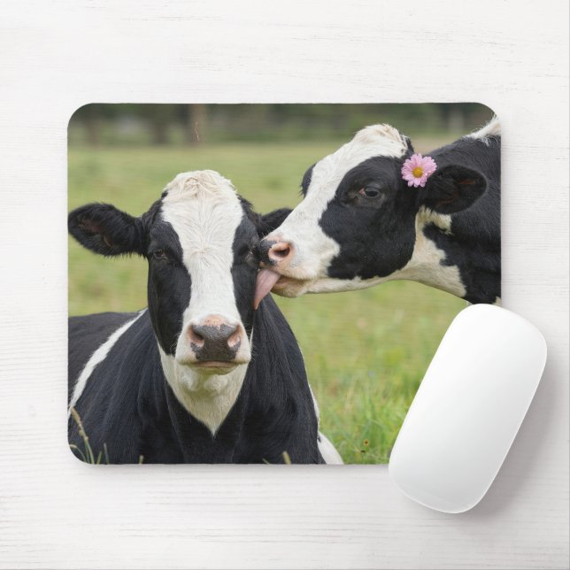 Mousepad Beijo de Vaca Holstein (Com mouse)