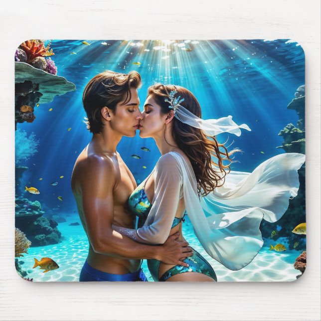 Mousepad Beijo dos Amantes Submarinos (Frente)