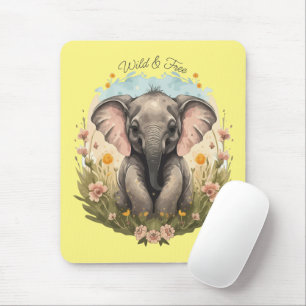 Mousepad Beijo-Elefante Cachorro Febre