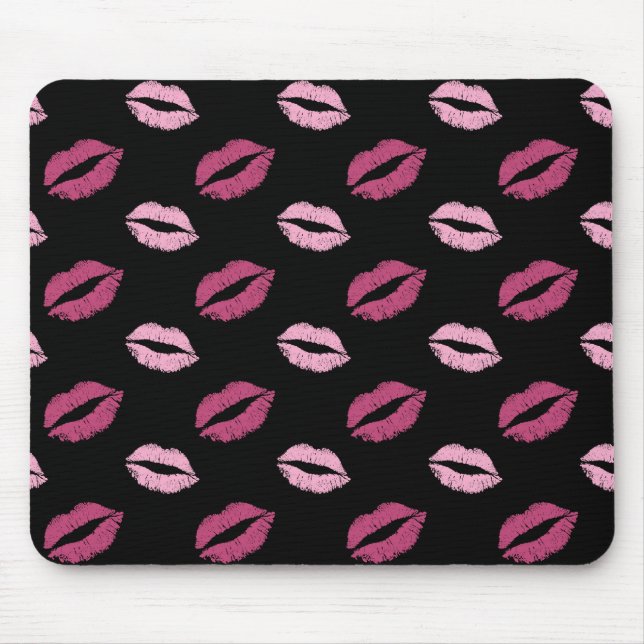 Mousepad Beijos Cor-de-Rosa (Frente)