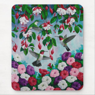 Mousepad Beijos do Jardim Flor de Fuchsia