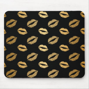 Mousepad Beijos dourados