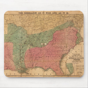 Mousepad Beira & estados sulistas militares novos do mapa