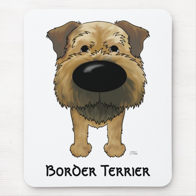 Mousepad Beira grande Terrier do nariz (Frente)