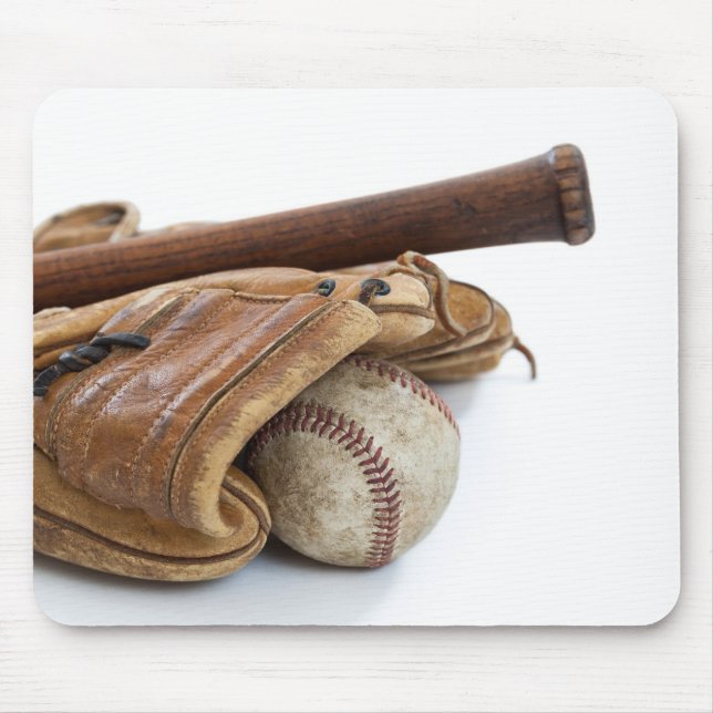 Mousepad Beisebol e Bat Vintage (Frente)