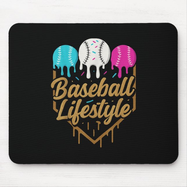 Mousepad Beisebol Estilo de Vida 101 Roupa Jovens Baseball  (Frente)