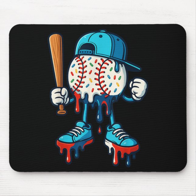 Mousepad Beisebol Estilo de Vida 101 Roupa Jovens Baseball  (Frente)