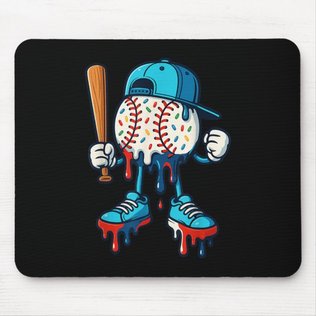 Mousepad Beisebol Estilo de Vida 101 Roupa Jovens Baseball  (Frente)