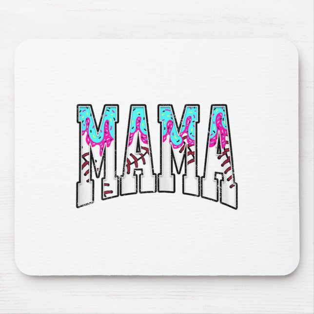 Mousepad Beisebol Mama Coquette Arco Jogo Dia de Baseball M (Frente)