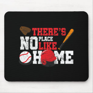 Mousepad Beisebol Não Há Lugar Como Glov De Ball Bat Em Cas