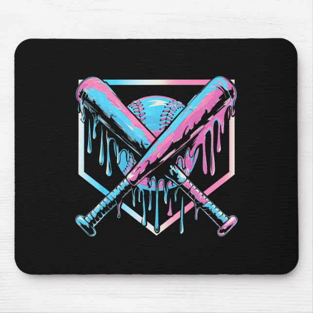 Mousepad Beisebol Para Sorvete De Meninos Com Prédios Dr. (Frente)