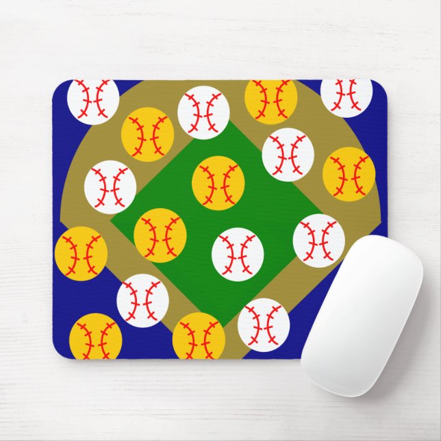 Mousepad Beisebol/Softball (Com mouse)