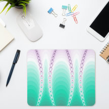 Bela Cadeia Fractal com Gradiente Verde Roxo
