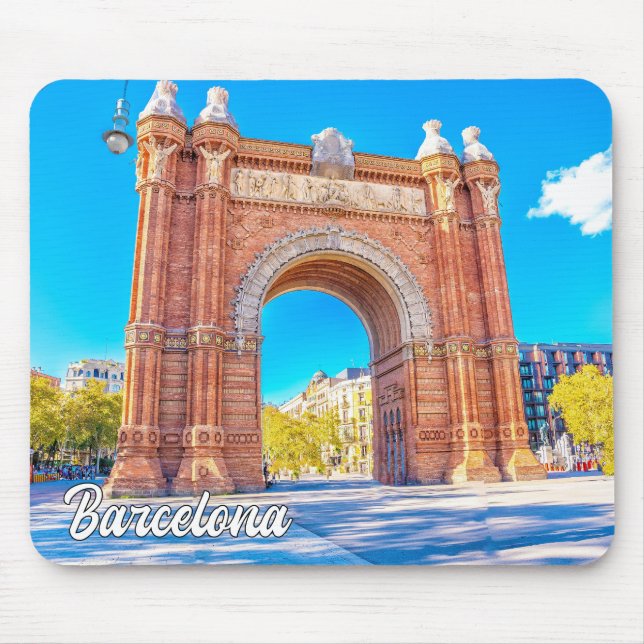 Mousepad Bela Cidade De Barcelona, Espanha (Frente)