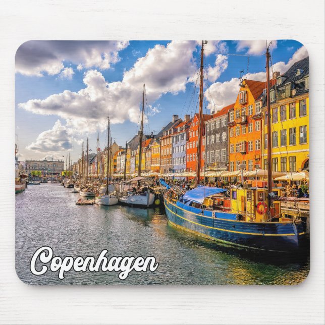 Mousepad Bela Cidade de Copenhague, Dinamarca (Frente)