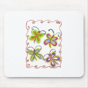Mousepad Bela e espantosa Arte de Borboleta Bonita: Present